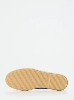 Verbenas – Espadrilles aus Leder in Jeansblau