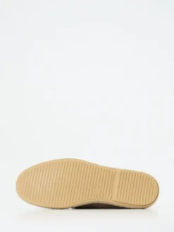 Verbenas – Espadrilles aus geprägtem Leder in Taupe