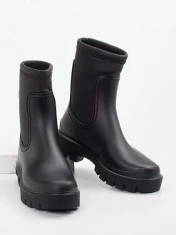 Verbenas – Gummistiefeletten aus Gummi Schwarz