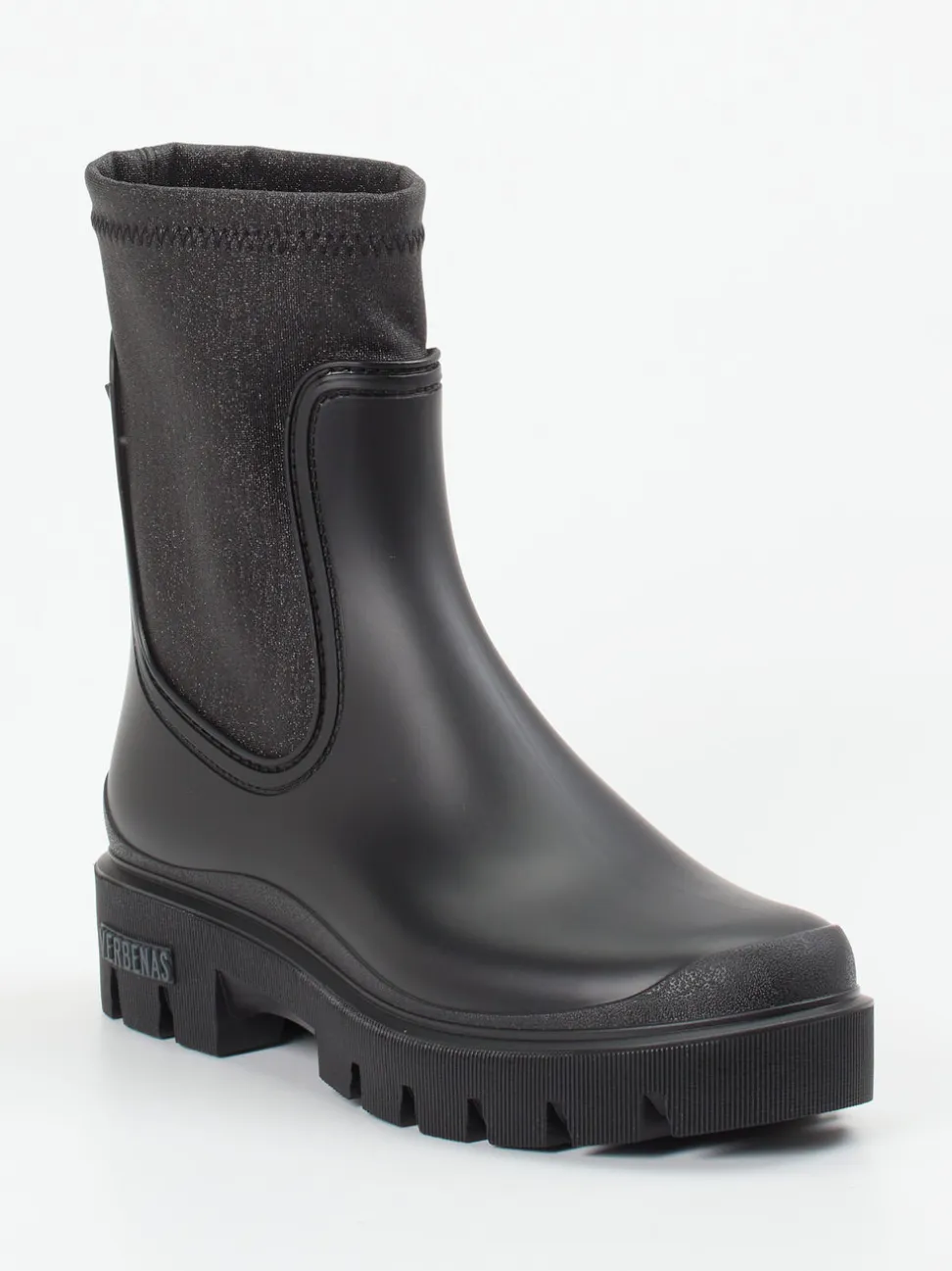 Verbenas – Gummistiefeletten aus Synthetik schwarz