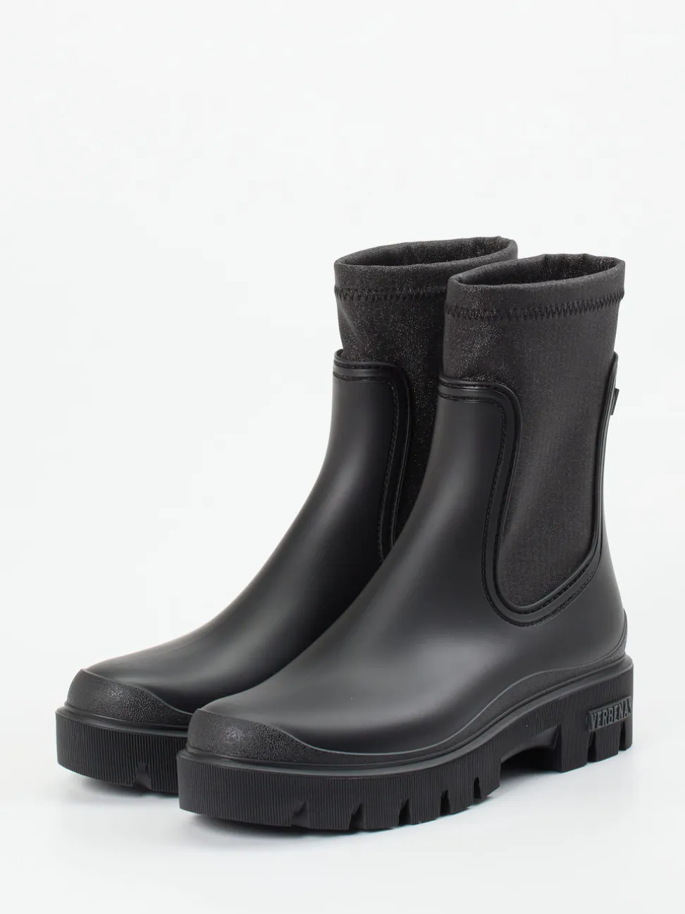 Verbenas – Gummistiefeletten aus Synthetik schwarz