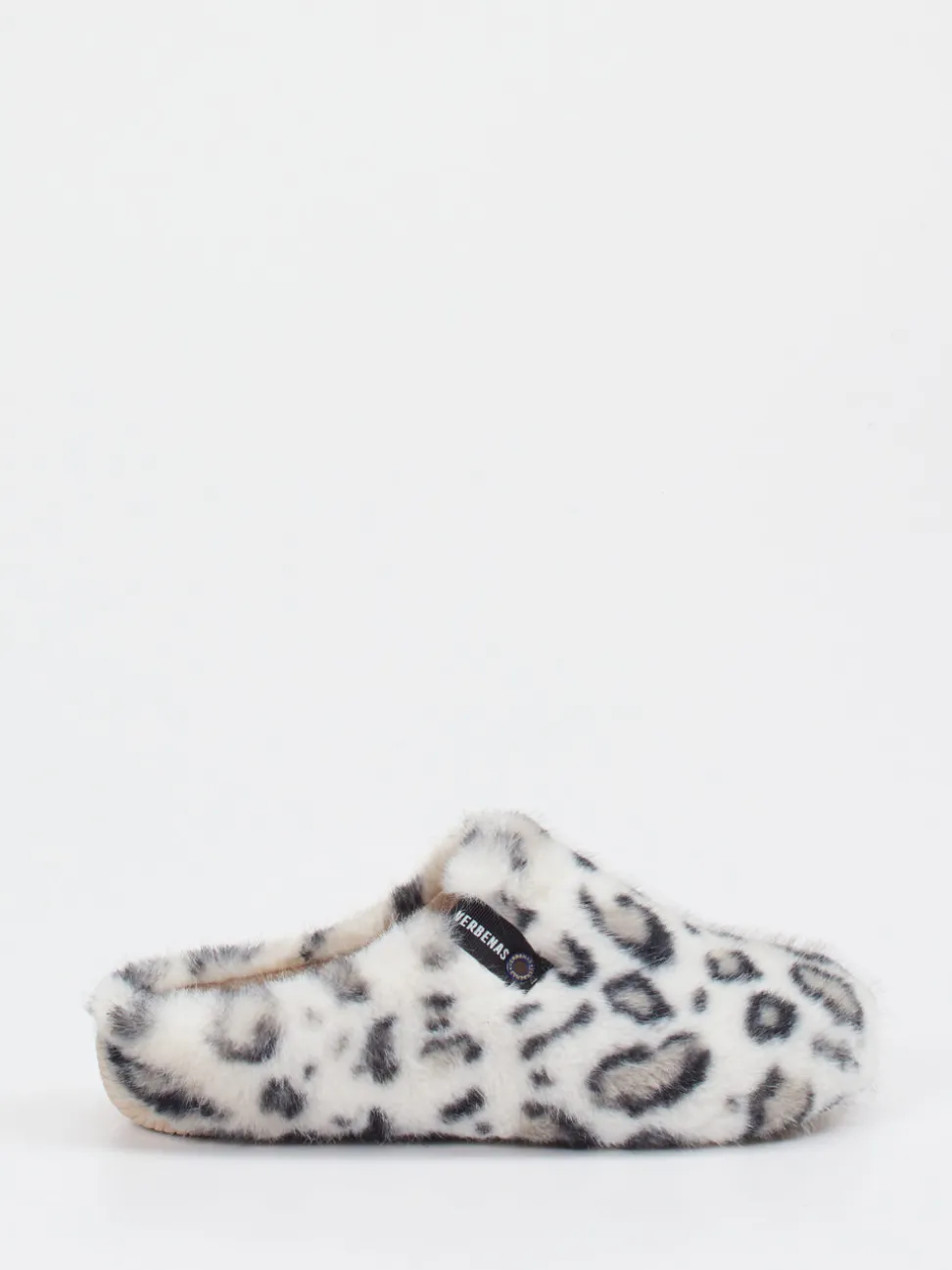 Verbenas – Pantoffeln aus Fell mit Leopardenmuster