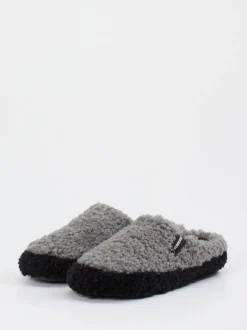 Verbenas – Pantoffeln aus Textil in Grau