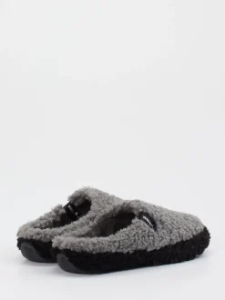 Verbenas – Pantoffeln aus Textil in Grau