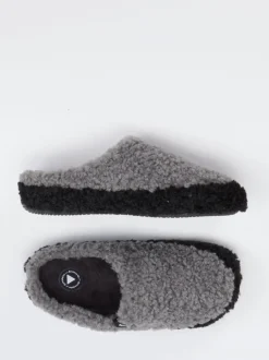 Verbenas – Pantoffeln aus Textil in Grau