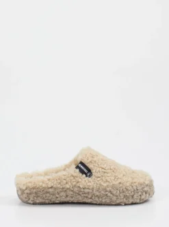 Verbenas – Pantoffeln aus Textil in Beige