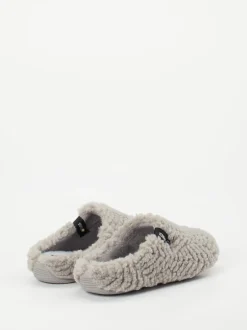 Verbenas – Pantoffeln aus Textil in Hellgrau
