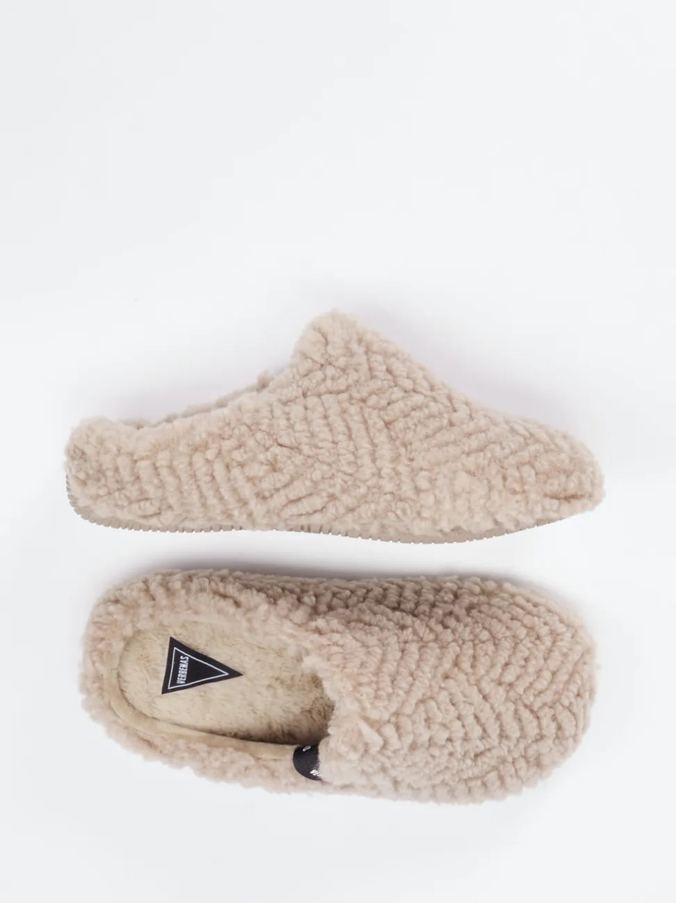 Verbenas – Pantoffeln aus Textil in Plüschoptik