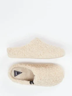 Verbenas – Pantoffeln aus Textilfell in Beige