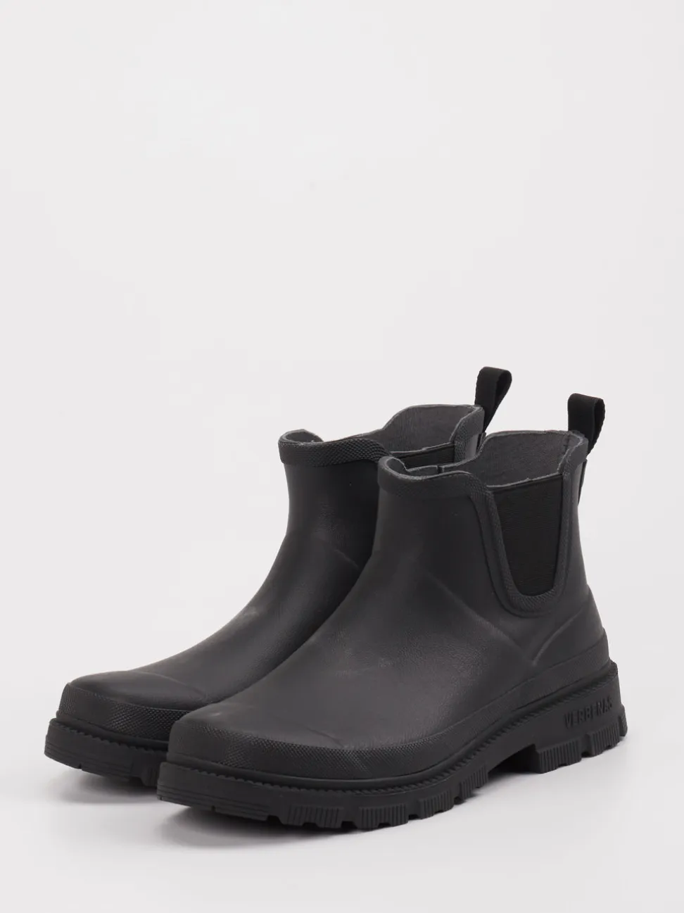 Verbenas – Regen-Chelsea Boots aus Gummi Schwarz