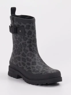 Verbenas – Regenstiefel aus Gummi mit Leoprint