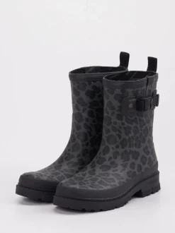 Verbenas – Regenstiefel aus Gummi mit Leoprint