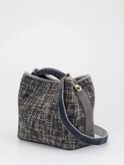 Viamailbag – Bucket Bag aus Textil in Bouclé-Optik
