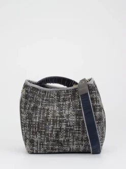 Viamailbag – Bucket Bag aus Textil in Bouclé-Optik