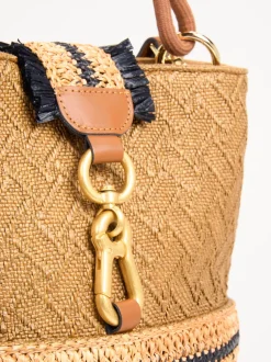 Viamailbag – Bucket Bag aus Textil in Honigbraun