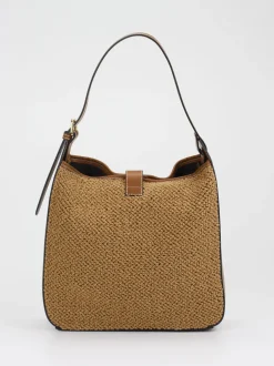 Viamailbag – Schultertasche aus Bouclé und Kunstleder