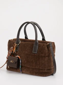 Viamailbag – Shopper Bag aus Textil in Braun