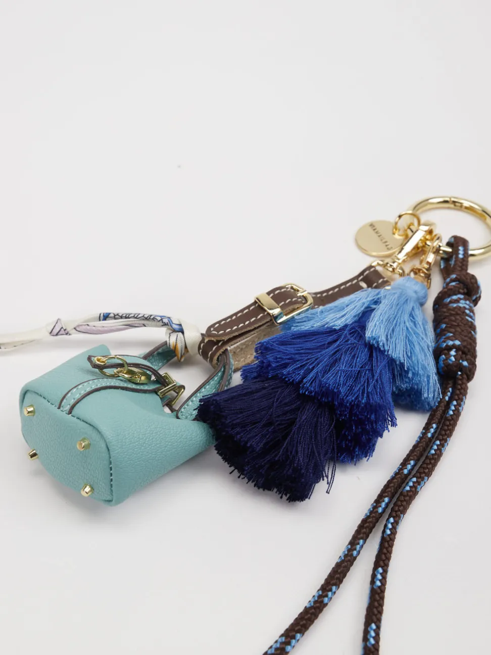 Viamailbag – Taschenanhänger aus Textil Türkisgrün