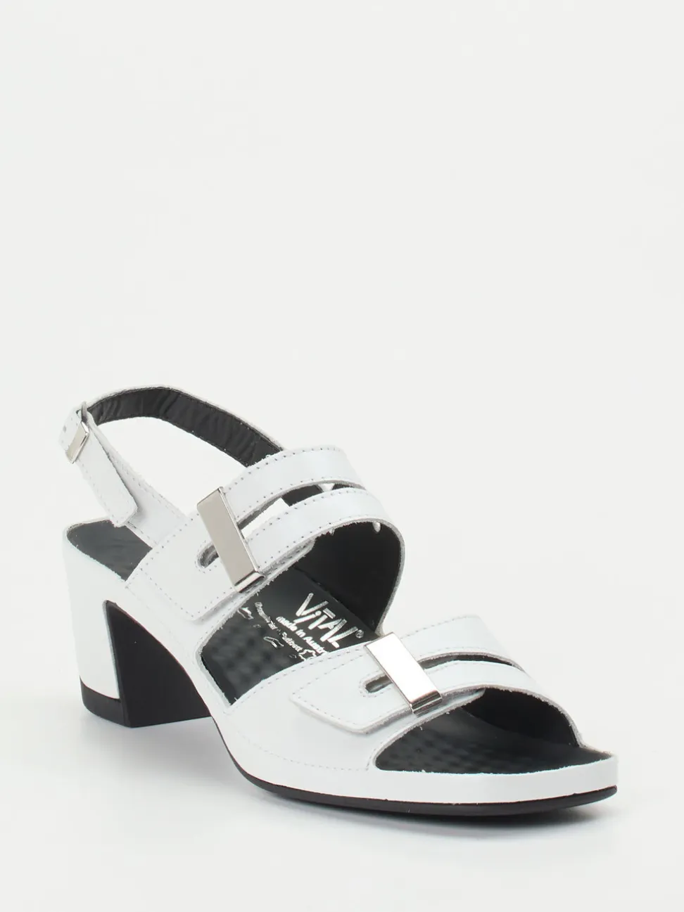 Vital – Slingback-Sandalen aus Kalbleder Weiß