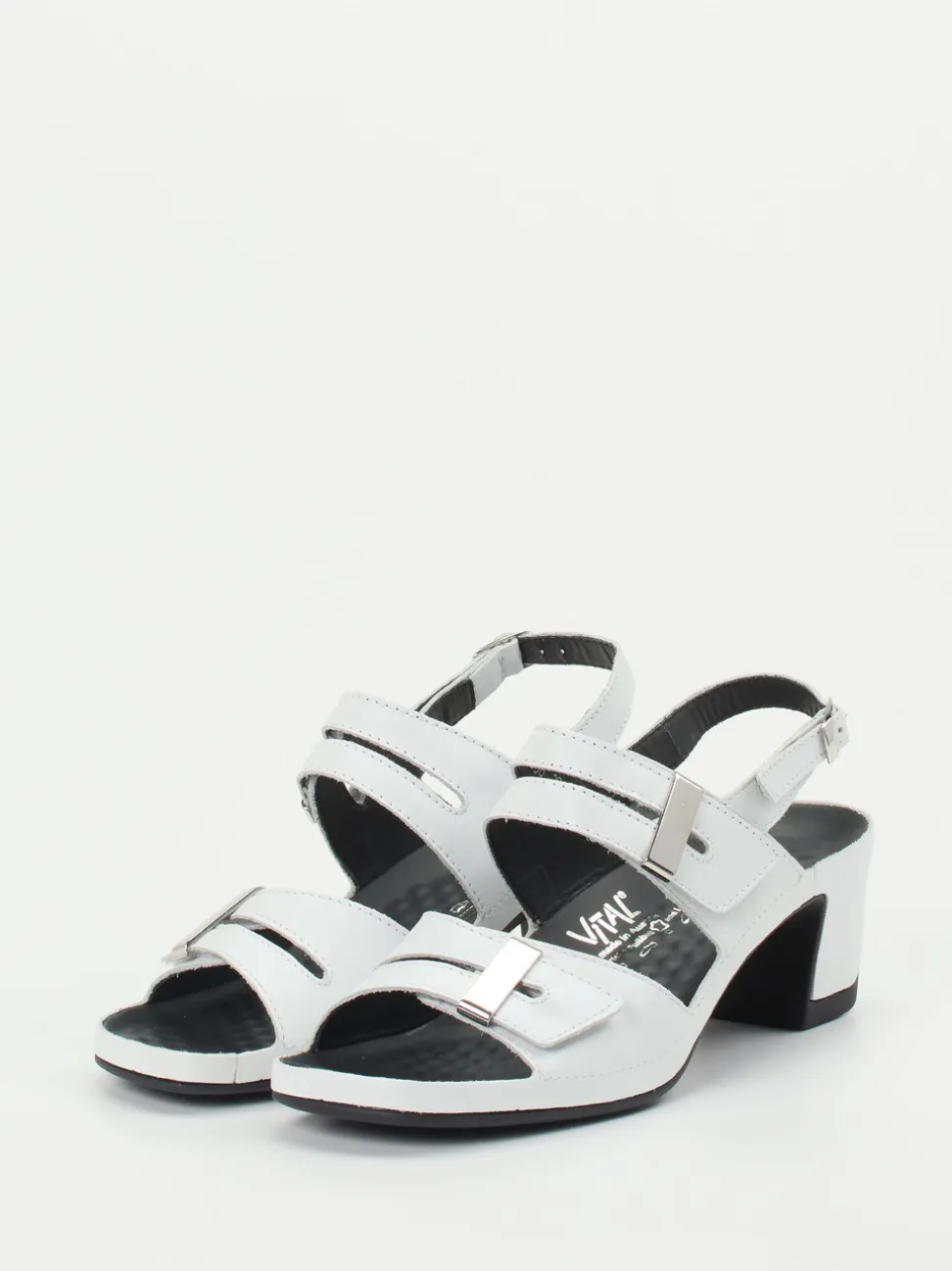 Vital – Slingback-Sandalen aus Kalbleder Weiß