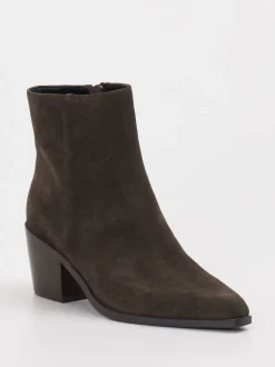 Vivian Ray – Stiefeletten aus Veloursleder Dunkelbraun