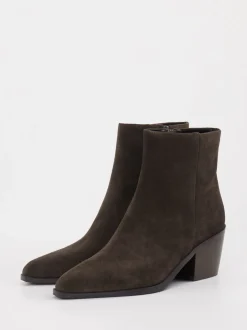 Vivian Ray – Stiefeletten aus Veloursleder Dunkelbraun