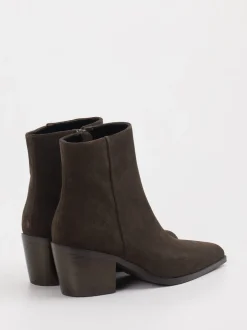Vivian Ray – Stiefeletten aus Veloursleder Dunkelbraun