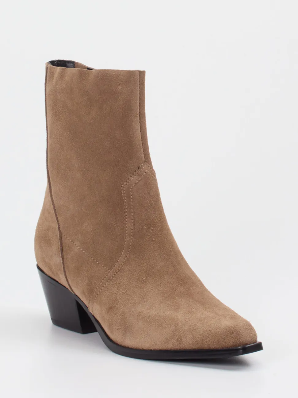 Vivian Ray – Stiefeletten aus Veloursleder sandbraun