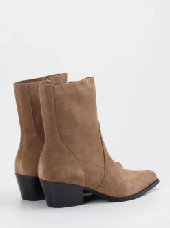 Vivian Ray – Stiefeletten aus Veloursleder sandbraun