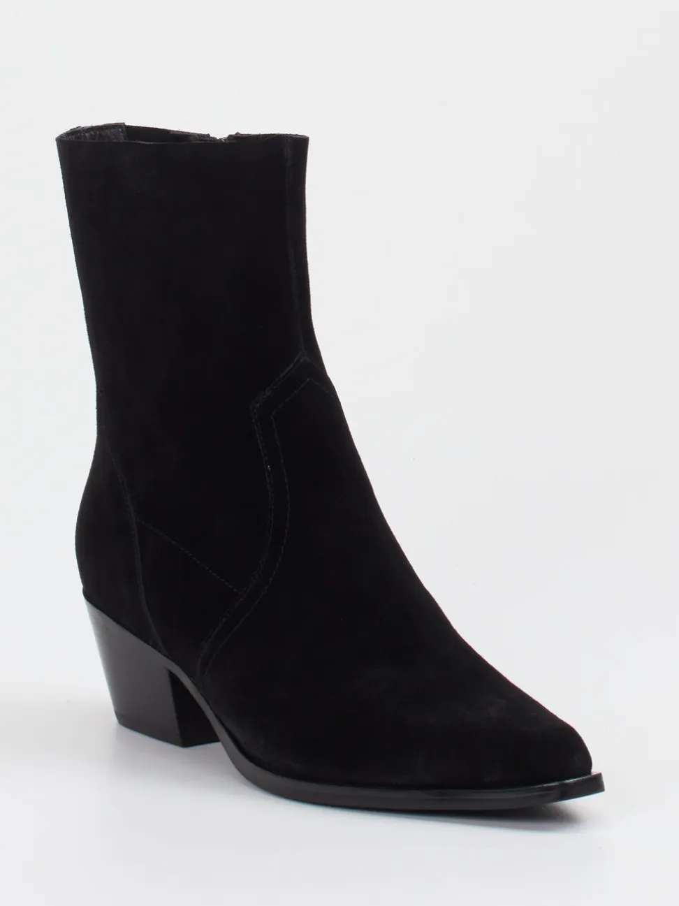 Vivian Ray – Western-Stiefelette aus Veloursleder schwarz
