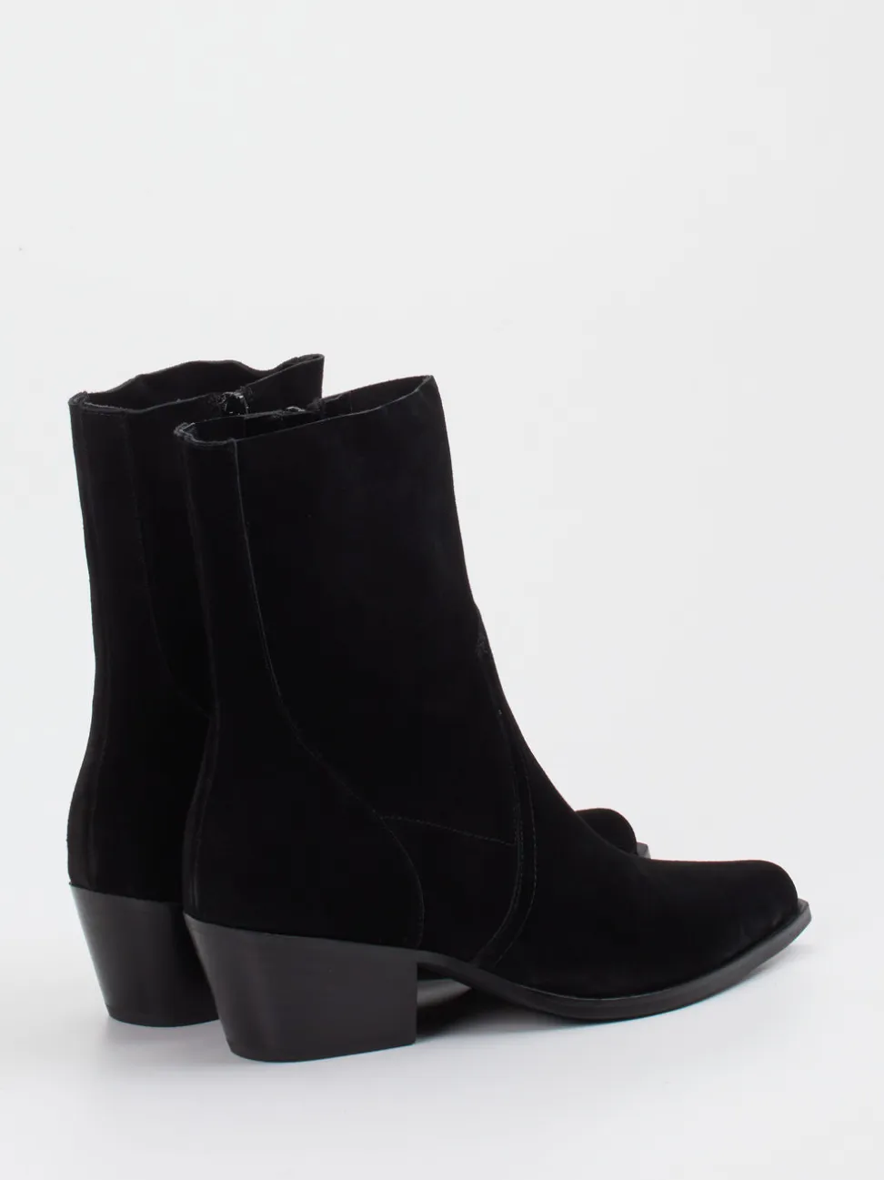 Vivian Ray – Western-Stiefelette aus Veloursleder schwarz