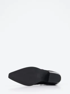 Vivian Ray – Western-Stiefelette aus Veloursleder schwarz