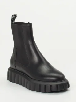 Voile Blanche – Chelsea Boots aus Lammleder schwarz