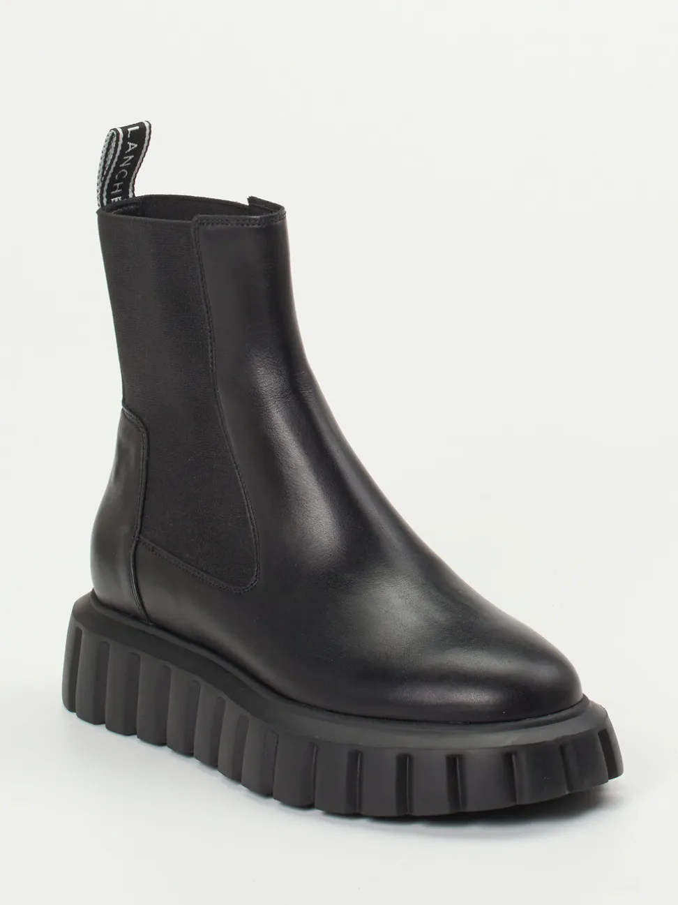Voile Blanche – Chelsea Boots aus Lammleder schwarz