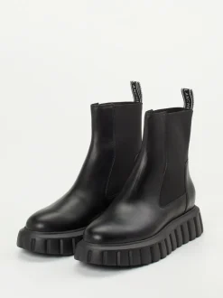 Voile Blanche – Chelsea Boots aus Lammleder schwarz