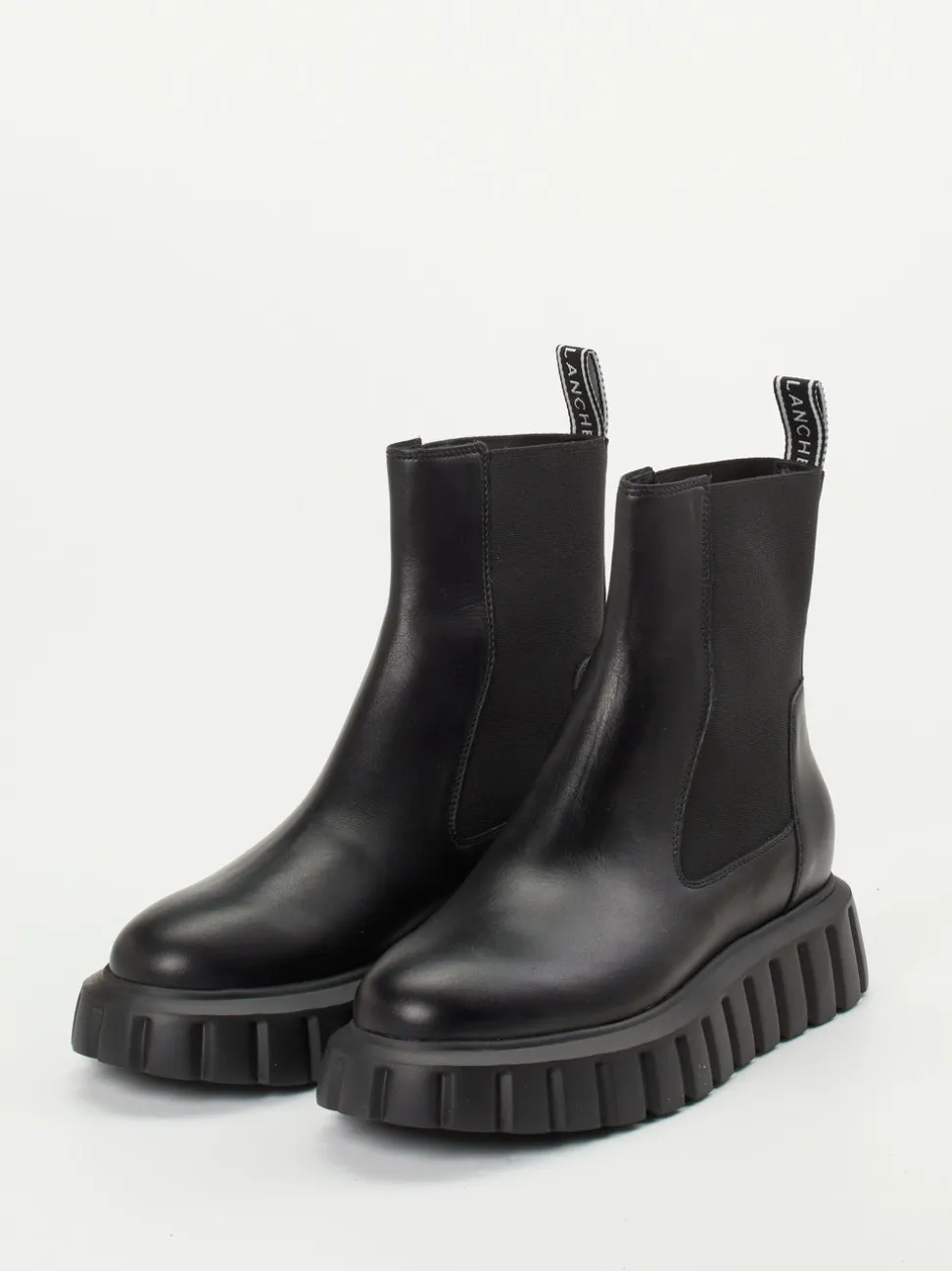Voile Blanche – Chelsea Boots aus Lammleder schwarz