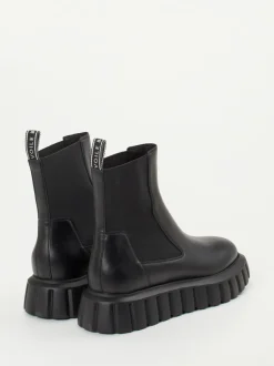 Voile Blanche – Chelsea Boots aus Lammleder schwarz