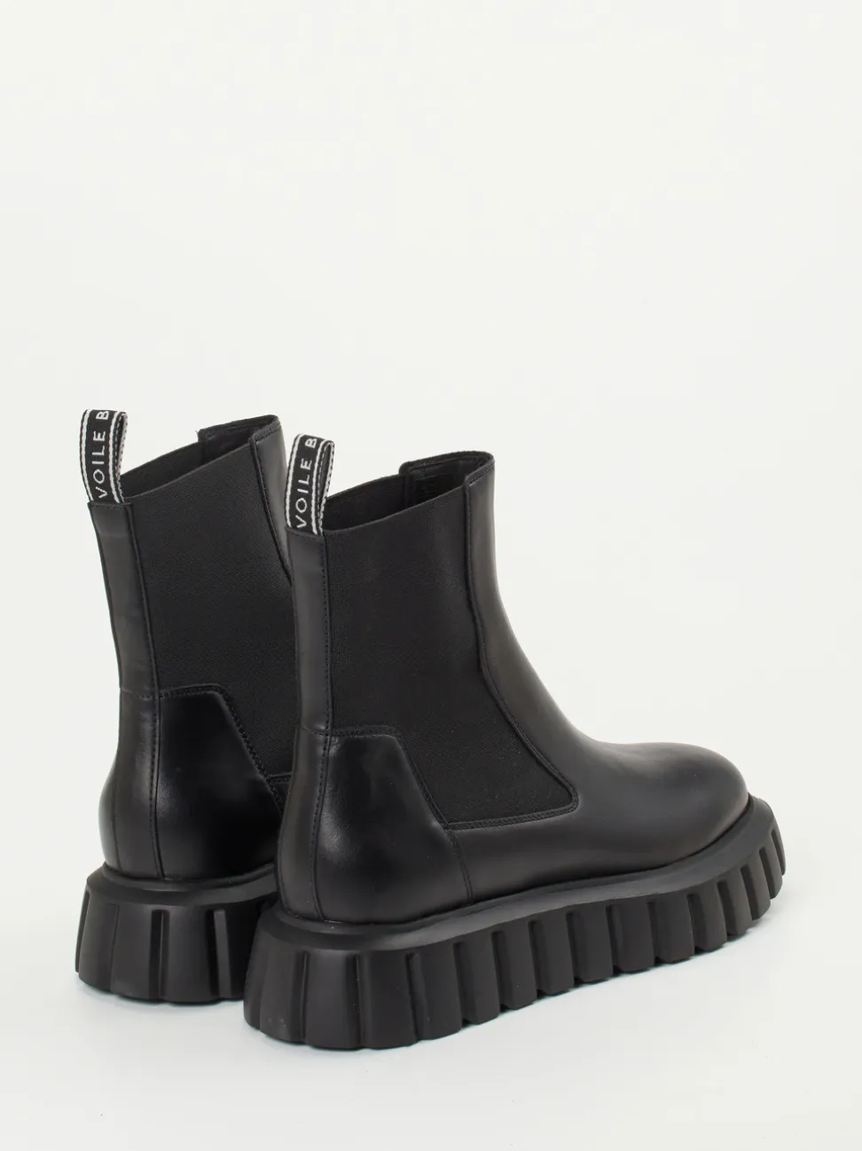 Voile Blanche – Chelsea Boots aus Lammleder schwarz