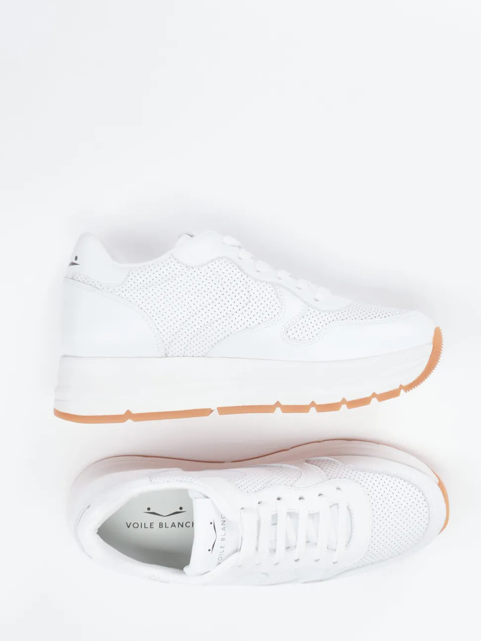 Voile Blanche – Chunky Sneaker aus Kalbleder Weiß