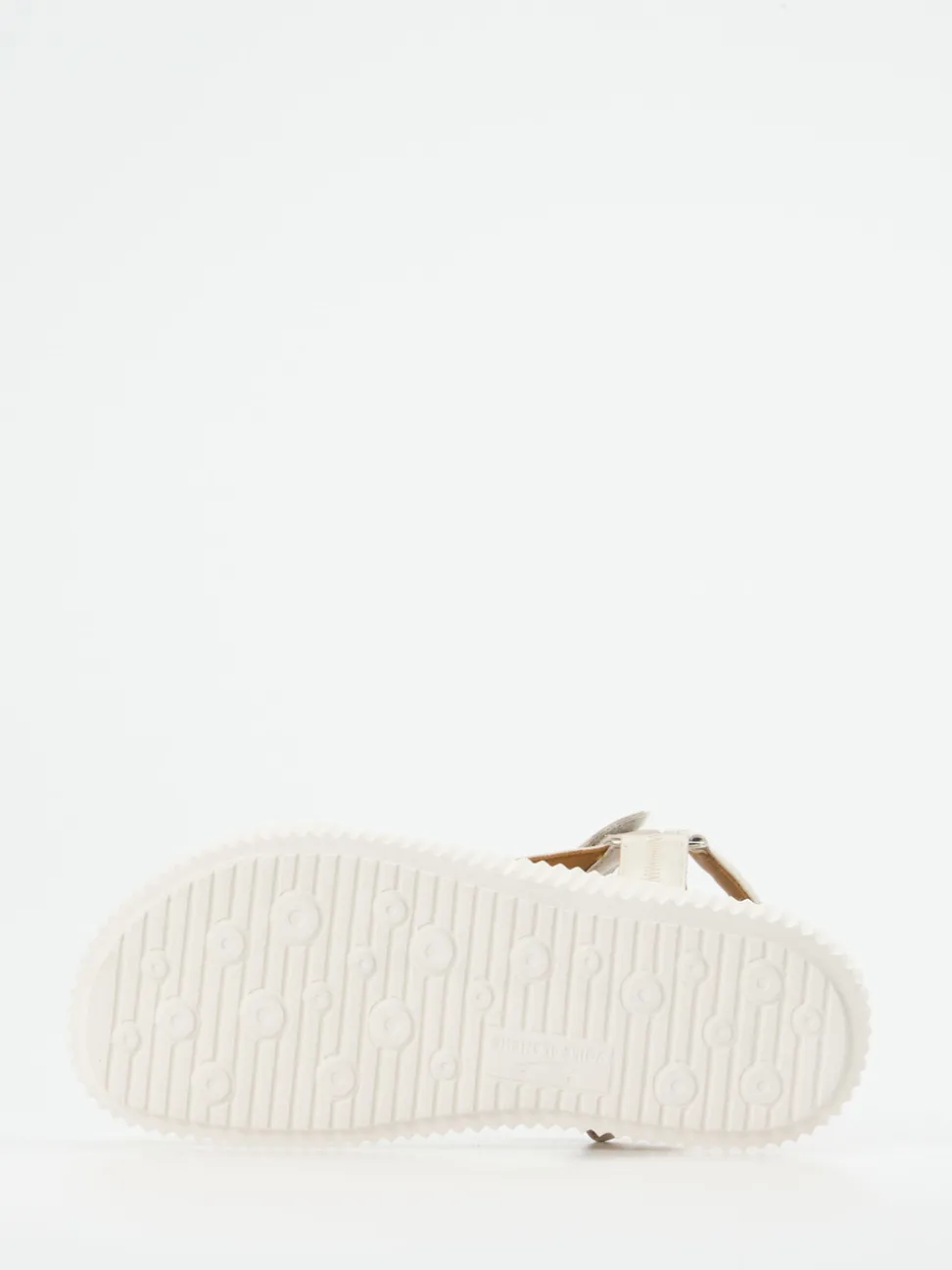 Voile Blanche – Plateau-Sandale aus Lammleder grau