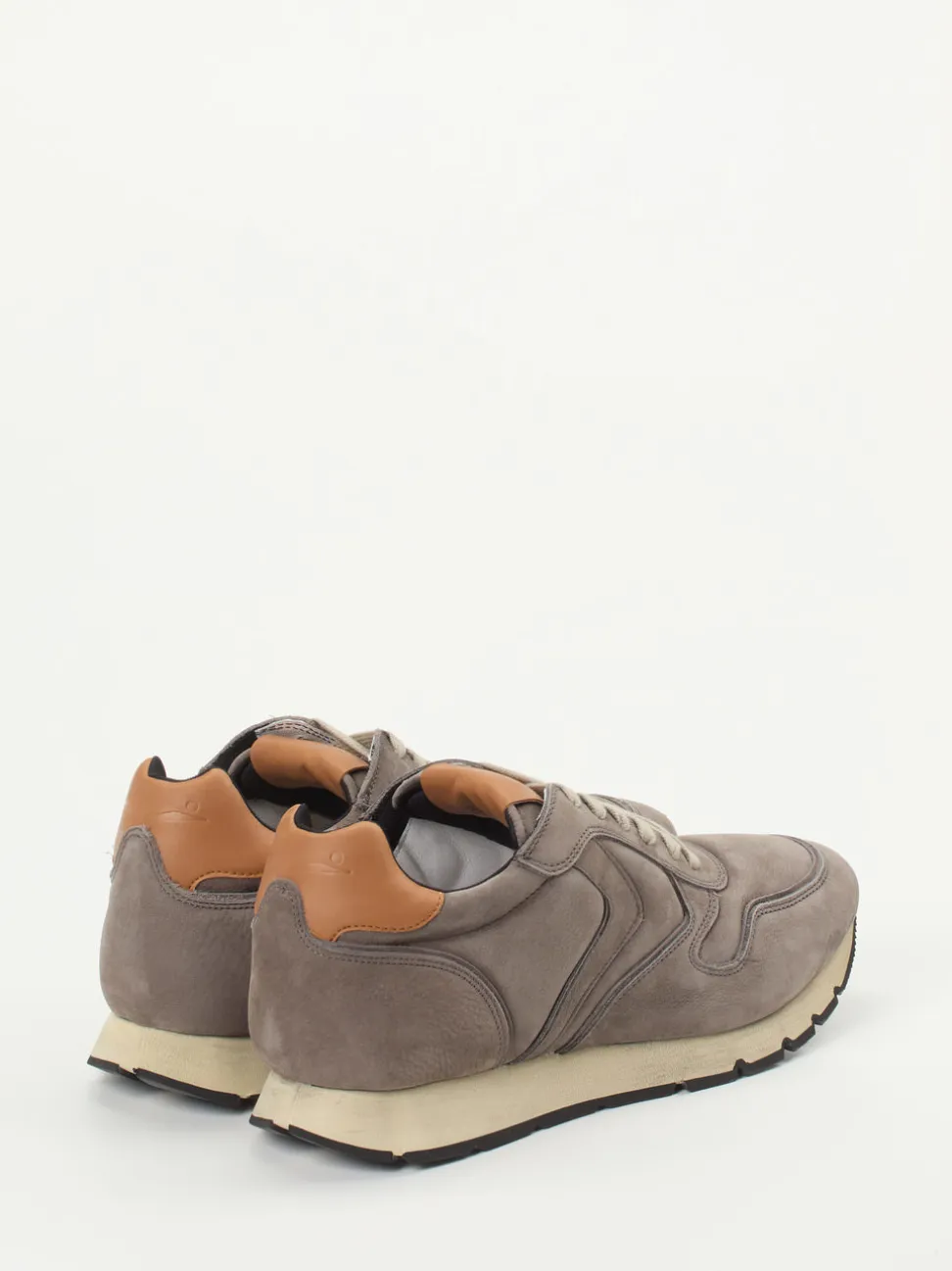 Voile Blanche – Retro-Sneaker aus Nubukleder grau