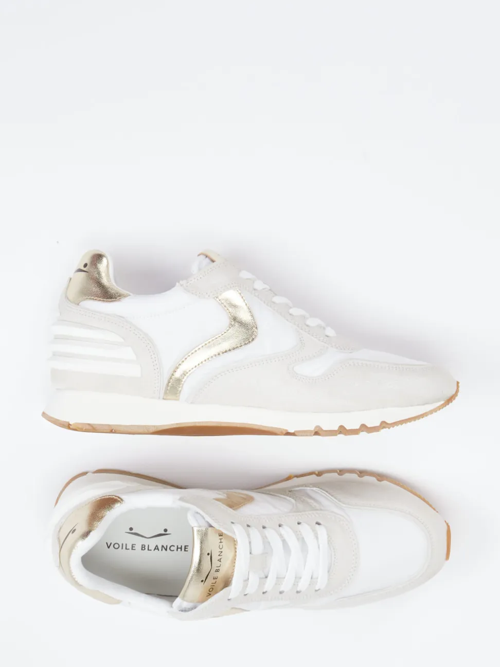 Voile Blanche – Retro-Sneaker aus Veloursleder und Textil