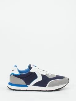 Voile Blanche – Retro-Sneaker aus Veloursleder Blau