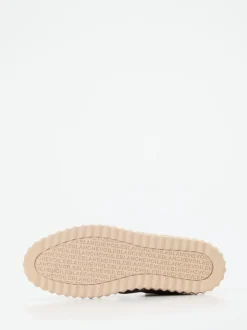 Voile Blanche – Sneaker aus Metallicleder silberfarben