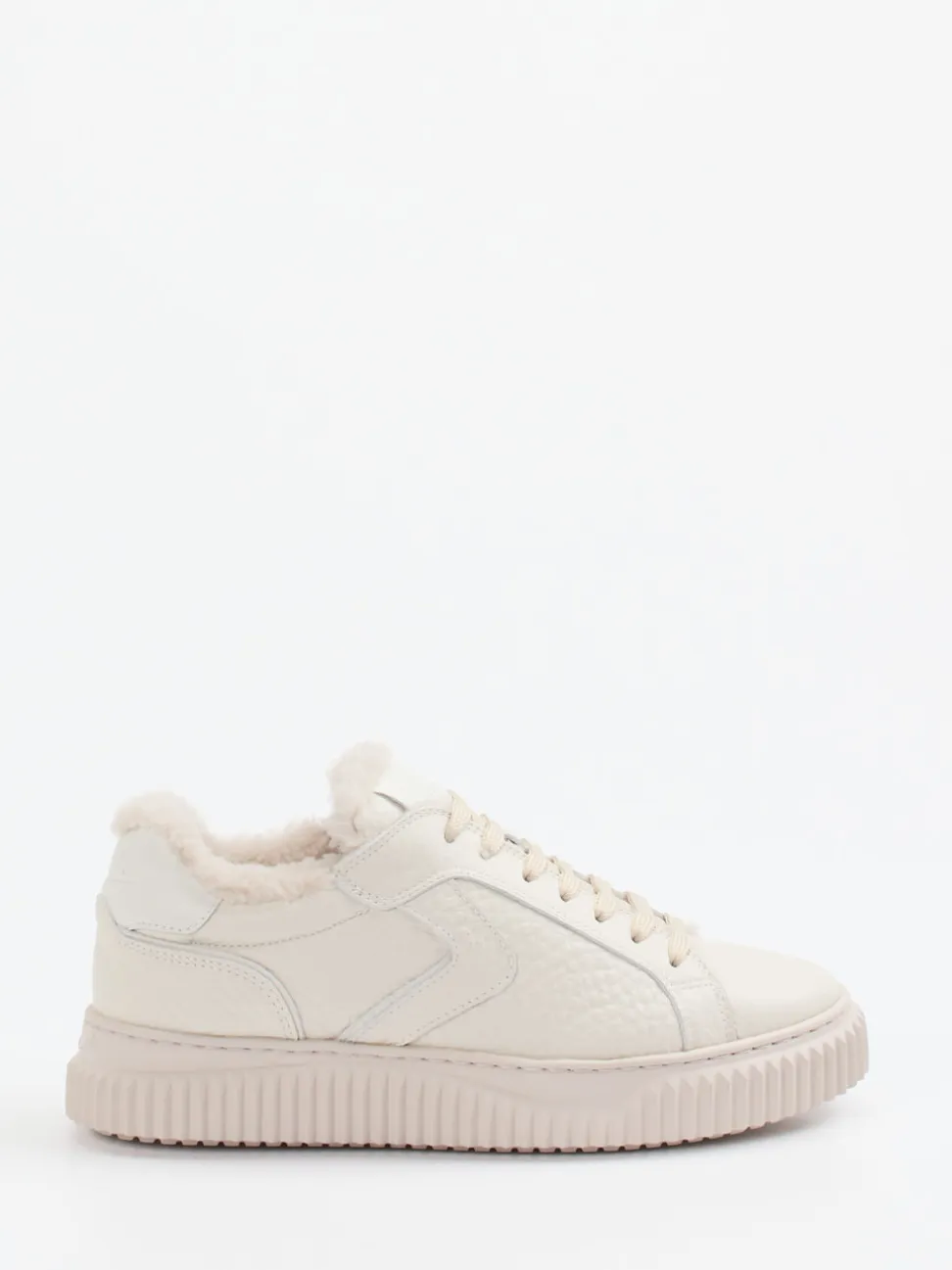 Voile Blanche – Sneaker aus Kalbleder cremeweiß