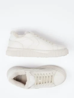 Voile Blanche – Sneaker aus Kalbleder cremeweiß