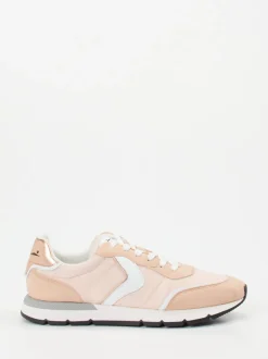 Voile Blanche – Sneaker aus Velour/Textil in Rosa