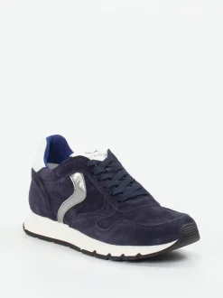 Voile Blanche – Sneaker aus Veloursleder Dunkelblau