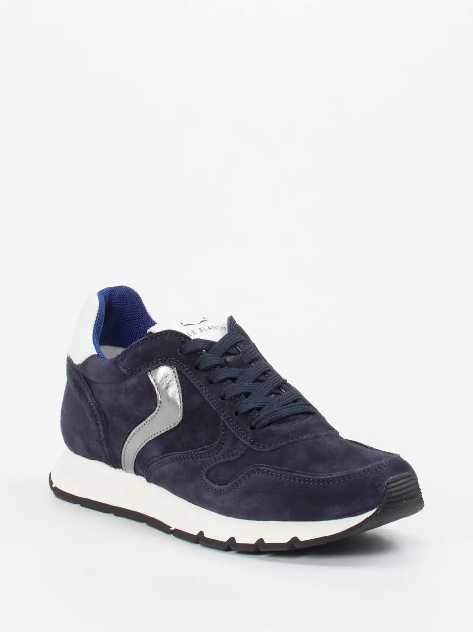 Voile Blanche – Sneaker aus Veloursleder Dunkelblau