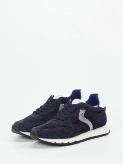 Voile Blanche – Sneaker aus Veloursleder Dunkelblau